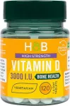 Holland & Barrett Holland & Barretti suure tugevusega D-vitamiin, 3000 IU &ndash; 120 tabletti
