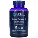 Life Extension Life Extension Super Omega-3 EPA/DHA kala&otilde;li, seesami lignaanid ja oliiviekstrakt &ndash; 120 kapslit