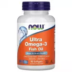 Now Foods NOW FOODS Ultra Omega-3, 500 EPA / 250 DHA &ndash; 90 kapslit