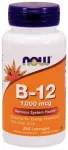 Now Foods NOW Foods vitamiin B-12 koos foolhappega, 1000 mcg &ndash; 250 pastilli
