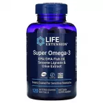 Life Extension Life Extension Super Omega-3 EPA/DHA seesami lignaanide ja oliivi&otilde;li ekstraktiga &ndash; 120 soolekindla kattega kapslit