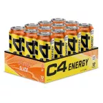 Cellucor Cellucor C4 kofeiiniga energiajook, apelsiniviilu maitse &ndash; 12 x 500 ml.