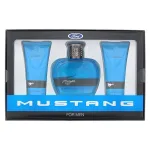 Ford Set Ford: Mustang Blue, Eau De Toilette, Meestele, 100 ml + Mustang Blue, Niisutav, P&auml;rastsoostem, 100 ml + Mustang Blue, Niisutav, Kehapeenipesu, Juukseks ja kehale, 100 ml