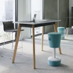 Konverentsilaud WOOD HIGH, 140 cm x 70 cm, seadistatav