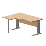Kontori nurgalaud varjepaneeliga ARETH CORNER, 160 x 120 cm