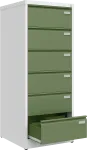 Metallist kartoteegikapp Archive, 1518x608x633 mm, B5-formaadile