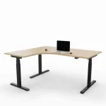 Elektriliselt reguleeritava k&otilde;rgusega laud Prestige Line, L-kujuline, 160 cm x 120 cm FD