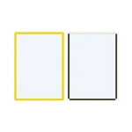 Magnetilised m&auml;rgistuse hoidikud Frames4Docs A3, 10 tk, kollased