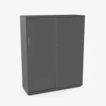 Liugustega kontorikapp NUWO, 4 riiulit, 1500x1200x420 mm, seadistatav