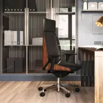 Kontoritool MoonWood HD Chrome Valencia