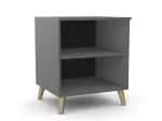 Kontori printeririiul Flexx, 2 riiulit, 700 x 600 x 550 mm