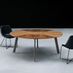 Konverentsilaud SIMPLIC VENEER, l&auml;bim&otilde;&otilde;t 180 cm, seadistatav
