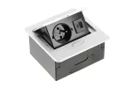 Sisseehitatav pistikupesaplokk AVARO C, 1x SCHUKO, USB A+C