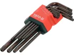 L-t&uuml;&uuml;pi v&otilde;tmete komplekt | S2 | T-Star (Torx) auguga T10 - T50 | 9 tk (YT-05680)