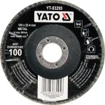 Lihvketas lapiline kumera kujuga 125mm P60 (YT-83293)
