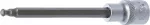 Otsik sisse pressitud p&auml;he | pikkus 140 mm | 12,5 mm (1/2") | kuuskant liigendiga 6 mm (4258-6)