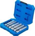 K&uuml;&uuml;nalde ja s&uuml;&uuml;tek&uuml;&uuml;nalde peade komplekt | liigend- | 6,3 mm (1/4") / 10 mm (3/8") | 8 - 9 - 10 - 12 - 14 - 16 mm | 11 tk (80000)