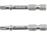 Otsikud | 6,3 mm (1/4") | S2 Ni | T-Star (Torx) T25 | 50 mm | 2 tk (YT-78034)