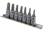 Keermetega v&auml;ljat&otilde;mbajad | 6,3 mm (1/4") / 10 mm (3/8") | kahjustatud T-Star (Torx) T10 - T40 jaoks | 7 tk (YT-04581)