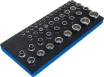 T&ouml;&ouml;riistakohver 1/3: 12-kandilised otsikud | 6,3 mm (1/4"), 10 mm (3/8"), 12,5 mm (1/2") | 40 tk (4149)