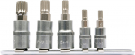 Presspeade otsakute komplekt 1/4"+3/8", 5 tk Spline M5 - M12 (YT-04360)