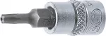 Otsik 1/4" p&auml;he pressitud auguga, viisnurkne TS15x38mm (5184-TS15)