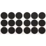 Isekleepuvad padjad m&ouml;&ouml;blile mustad 25mm/18tk. (74886)