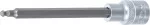 Otsik pressitud p&auml;he | pikkus 140 mm | 12,5 mm (1/2") | kuuskant liigendiga 5 mm (4258-5)