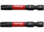 L&ouml;&ouml;giotsikud | 6,3 mm (1/4") | S2 | T-Star (Torx) T40 | 2 tk (YT-78057)