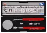 Magnetiline t&otilde;steseade / kontrollpeegli komplekt | 4 tk (9197)