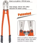 Suurendatud j&otilde;uga poltide l&otilde;ikur | reduktor | Heavy duty | 24" (BC02BDS)