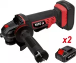 YATO Akutoitel nurklihvija | 125 mm | 18 V | kaks 3 Ah akut (YT-82828)