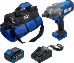 Akul&ouml;&ouml;kmutriv&otilde;tme komplekt | harjadeta | 1200 Nm | 18 V | koos laetava aku ja kiirlaadijaga (7391)