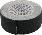 Must libisemisvastane PVC-teip treppidele ja k&auml;iguteedele | 50 mm x 10 m (YT-72501)