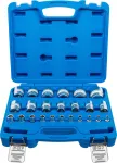 Padrunite komplekt, kuuskant | 6.3 mm (1/4") + 12.5 mm (1/2") | Tollm&otilde;&otilde;dud | 24 tk (2246)