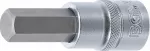 Otsak on pressitud p&auml;he | pikkus 70 mm | 12.5 mm (1/2") | kuuskant hex 14 mm (5052-14)