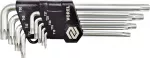 L-t&uuml;&uuml;pi v&otilde;tmete komplekt | pikad | T-Star (Torx) T10-T50 | 9 tk (56478)