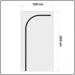 Ukselava kate | korduvkasutatav | t&uuml;&uuml;p L | 220 X 120 cm (YT-67221)