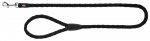 Trixie Cavo Leash S&ndash;M &uuml;mar nailonrihm koertele karabiiniga, must, 1,00 m/&oslash; 12 mm