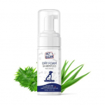 Pet Clean Dry Foam Shampoo Neem Aloevera kuiv vahushampoon koertele ja kassidele, 150 ml