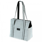 Dog Fantasy transportkott platinum light silver koertele, 40 cm