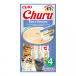 Inaba Churu Tuunikala kammkarbiga maiustus kassidele tuuni ja kammkarbiga, kreemjas tekstuur, 4x14 g