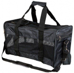 Trixie Ryan Carrier kott loomade transpordiks, must, nailon, koertele ja kassidele kuni 9 kg, 47x27x26 cm