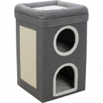Trixie Saul Cat Tower kassipuu kraapimispinna ja pesaga, hall, 64 cm