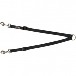 Trixie Premium Couple reguleeritav nailonrihm kahele koerale, must, XS&ndash;S, 40&ndash;70 cm/10 mm