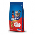 Brekkies Cat Beef t&auml;isv&auml;&auml;rtuslik kuivtoit t&auml;iskasvanud kassidele veiseliha ja k&ouml;&ouml;giviljadega, 15 kg