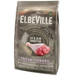 Elbeville Adult Mini Fresh Turkey Fit And Slim Condition kuivtoit miniatuursete ja v&auml;ikeste t&otilde;ugude t&auml;iskasvanud koertele, v&auml;rske kalkunilihaga, 1,4 kg