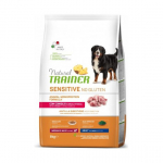 Natural Trainer Dog Sensitive No Gluten Adult Medium/Maxi Rabbit gluteenivaba kuivtoit keskmistele ja suurtele t&auml;iskasvanud koertele, k&uuml;&uuml;likulihaga, 3 kg