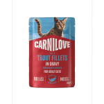 Carnilove Cat Pouch Forell & Ehinatsia m&auml;rgtoit t&auml;iskasvanud kassidele forelli ja ehinatsiaaga, 85 g
