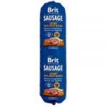 Brit Premium Sausage Sport Beef & Fish t&auml;isv&auml;&auml;rtuslik m&auml;rgtoit aktiivsetele koertele veiseliha ja kalaga, 800 g